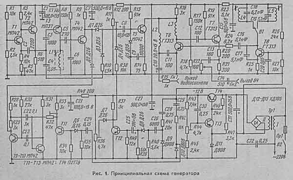 Принципиальная схема генератора